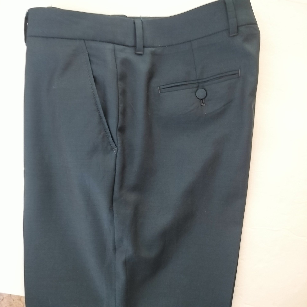 Gucci Mens Wool Mohair Dress Pants Teal Blue Tailored Trousers Size IT 44 US 32 - Picture 6 of 11